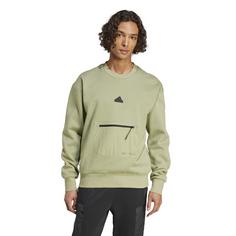 Rückansicht von adidas City Escape Sweatshirt Herren tent green