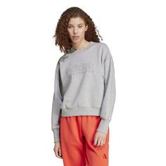 Rückansicht von adidas All Szn Sweatshirt Damen medium grey heather