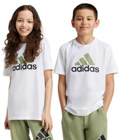 Rückansicht von adidas T-Shirt Kinder white-tent green