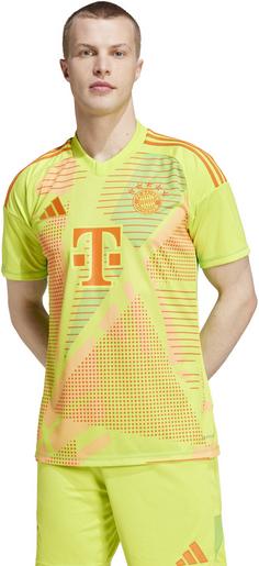 Rückansicht von adidas FC Bayern München 24-25 Heim Fußballtrikot Herren semi solar yellow