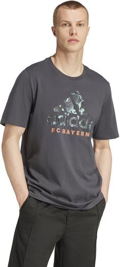 Rückansicht von adidas FC Bayern München Fanshirt Herren dark grey