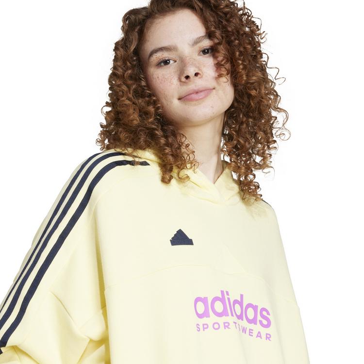 adidas adidas Tiro Hoodie Damen - almost yellow mel-legend ink - 4 | SportScheck