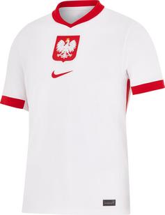 Nike Polen 2024 Heim Fußballtrikot Herren white-sport red