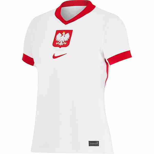 Nike Polen 2024 Heim Fußballtrikot Damen white-sport red