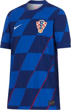 Nike Kroatien 2024 Auswärts Fußballtrikot Kinder hyper royal-deep royal-white