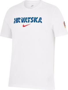 Nike Kroatien Fanshirt Herren white-university red