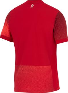 Rückansicht von Nike Polen 2024 Auswärts Fußballtrikot Herren bright crimson-gym red-white