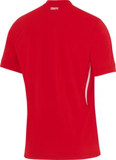 Rückansicht von Nike Türkei 2024 Auswärts Fußballtrikot Herren sport red-sport red-white