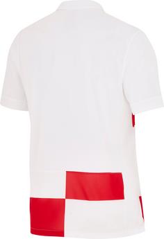 Rückansicht von Nike Kroatien 2024 Heim Fußballtrikot Herren white-university red-white