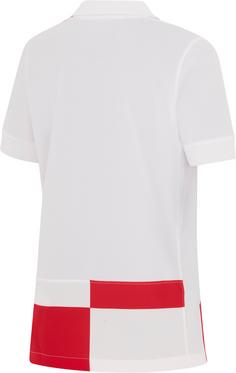 Rückansicht von Nike Kroatien 2024 Heim Fußballtrikot Kinder white-university red-white