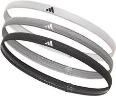 Rückansicht von adidas Haarband white-grey-black