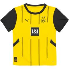 Rückansicht von PUMA Borussia Dortmund 24-25 Heim Fußballtrikot Kinder faster yellow-puma black