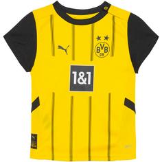 Rückansicht von PUMA Borussia Dortmund 24-25 Heim Fußballtrikot Kinder faster yellow-puma black