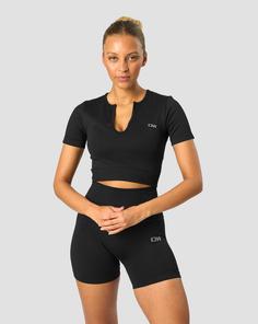 Rückansicht von ICANIWILL Define Croptop Damen black