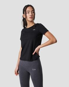 Rückansicht von ICANIWILL Training Funktionsshirt Damen black