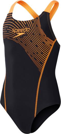 SPEEDO EnduraFlex Badeanzug Kinder black-nectarine