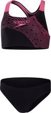 SPEEDO Medley Logo Bikini Set M&auml;dchen - black-fandango pink