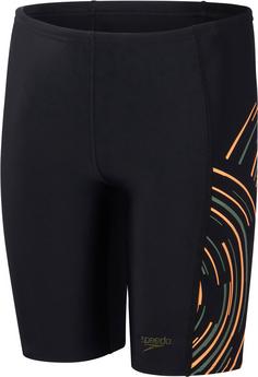 SPEEDO Plastisol Placement Jammer Kinder black-nectarine-country green