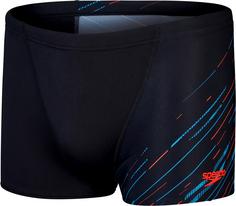 SPEEDO Hyperboom Kastenbadehose Herren black-pictonblue-sirenred