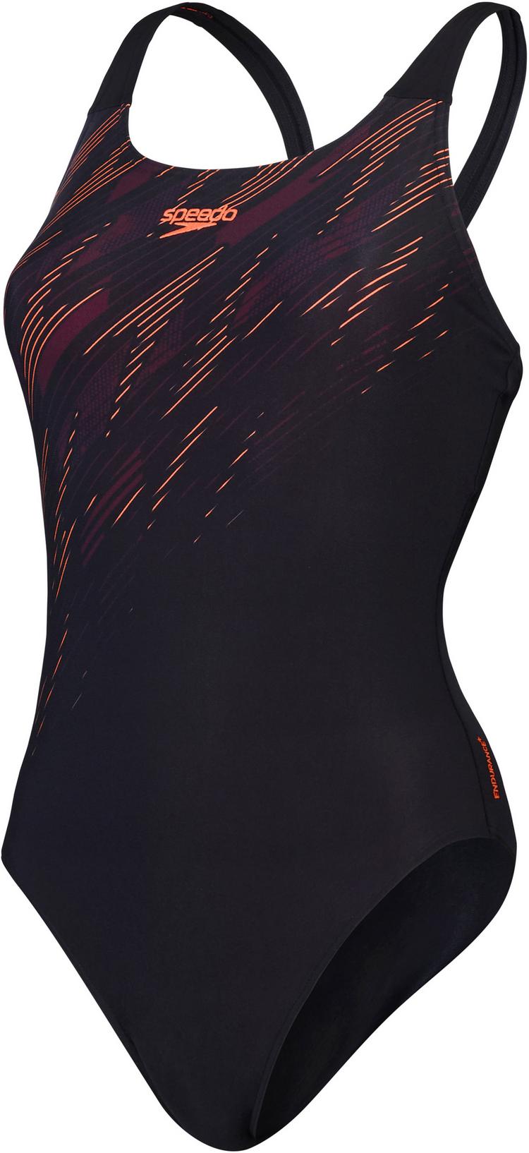 SPEEDO SPEEDO HyperBoom Placement Schwimmanzug Damen - black-siren red-plum dandy - 0 | SportScheck
