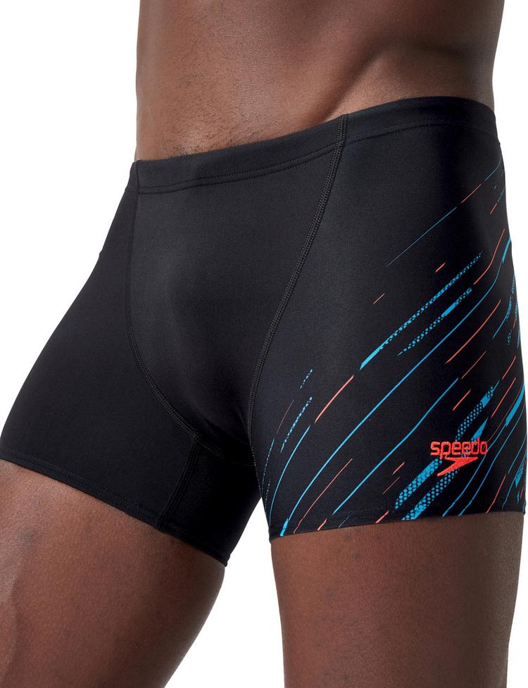SPEEDO SPEEDO Hyperboom Badehose Herren - black-pictonblue-sirenred - 4 | SportScheck