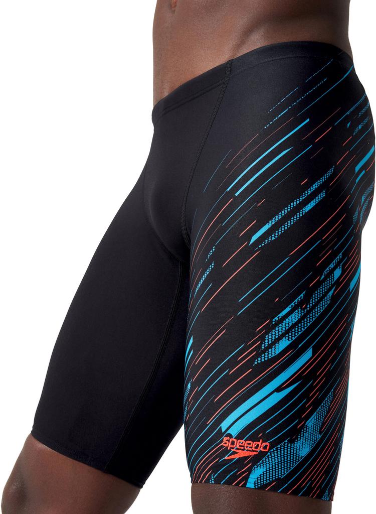 SPEEDO SPEEDO Hyperboom Badehose Herren - black-pictonblue-sirenred - 4 | SportScheck