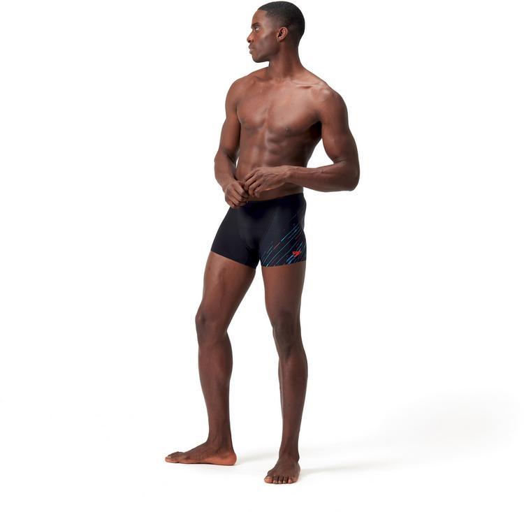 SPEEDO SPEEDO Hyperboom Badehose Herren - black-pictonblue-sirenred - 6 | SportScheck