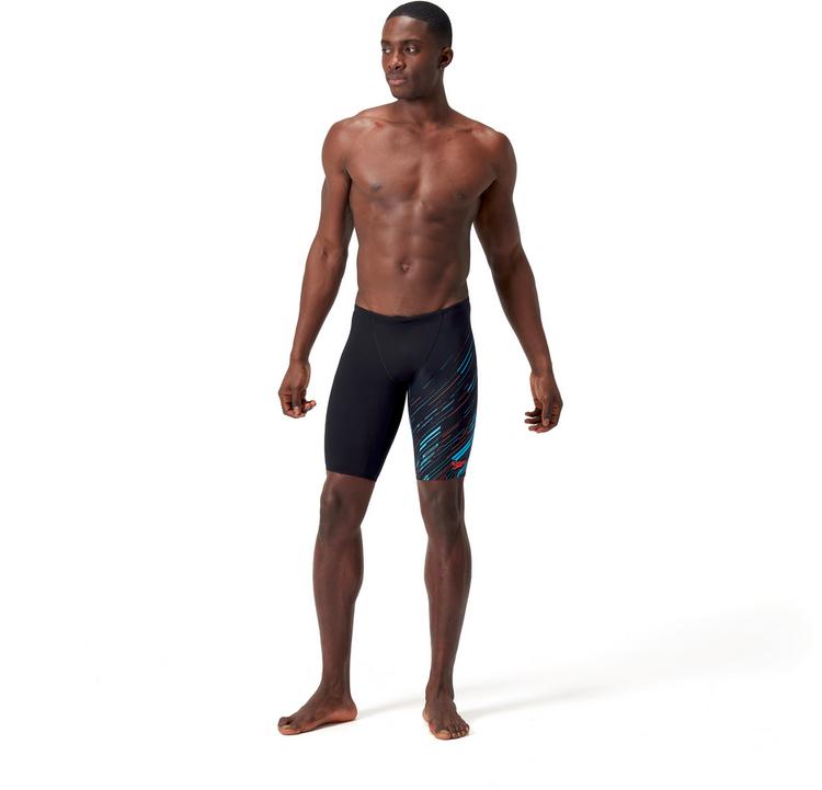 SPEEDO SPEEDO Hyperboom Badehose Herren - black-pictonblue-sirenred - 6 | SportScheck