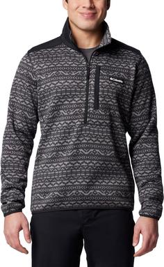 Rückansicht von Columbia Sweater Weather II Fleeceshirt Herren shark madras tonal