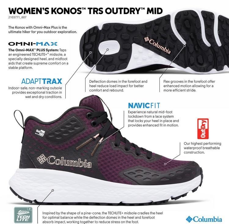 Columbia Columbia KONOS&trade; TRS OUTDRY&trade; MID Multifunktionsschuhe Damen - moonvista-blush rose - 7 | SportScheck