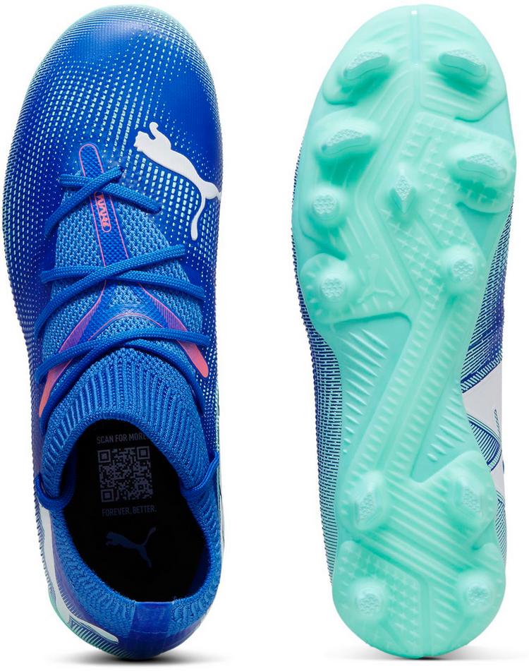 PUMA PUMA FUTURE 7 MATCH FG/AG Jr Fu&szlig;ballschuhe Kinder - bluemazing-puma white-electric peppermint - 1 | SportScheck