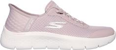 Rückansicht von Skechers Go Walk Flex Sneaker Damen mauve