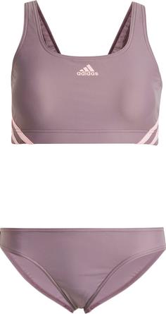 adidas 3S SPORTY BIK Bikini Set Damen shafig-pinspa