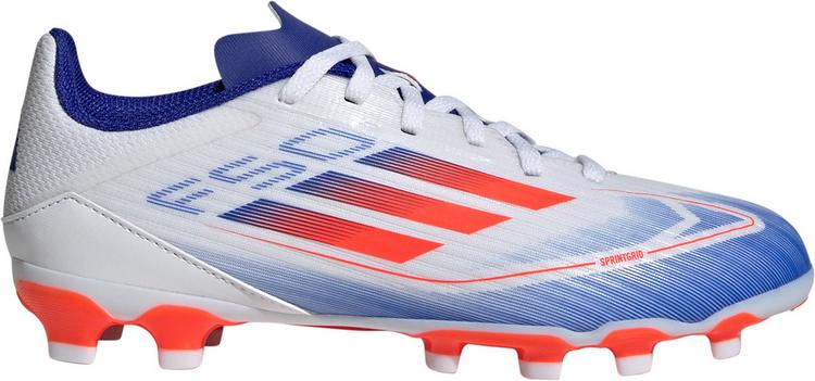 adidas adidas F50 LEAGUE MG J Fu&szlig;ballschuhe Kinder - ftwr white-solar red-lucid blue - 0 | SportScheck