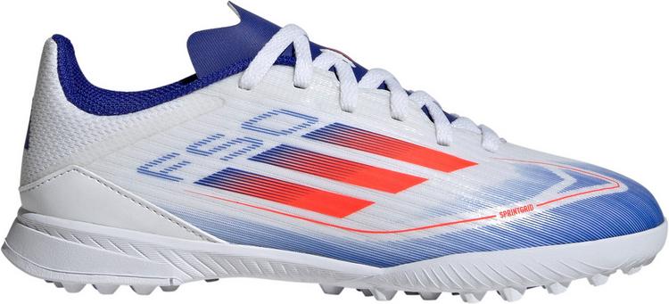 adidas adidas F50 LEAGUE TF J Fu&szlig;ballschuhe Kinder - ftwr white-solar red-lucid blue - 0 | SportScheck
