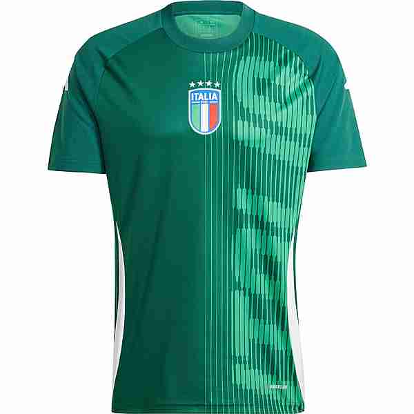 adidas Italien Prematch EM24 Fanshirt Herren team dark green