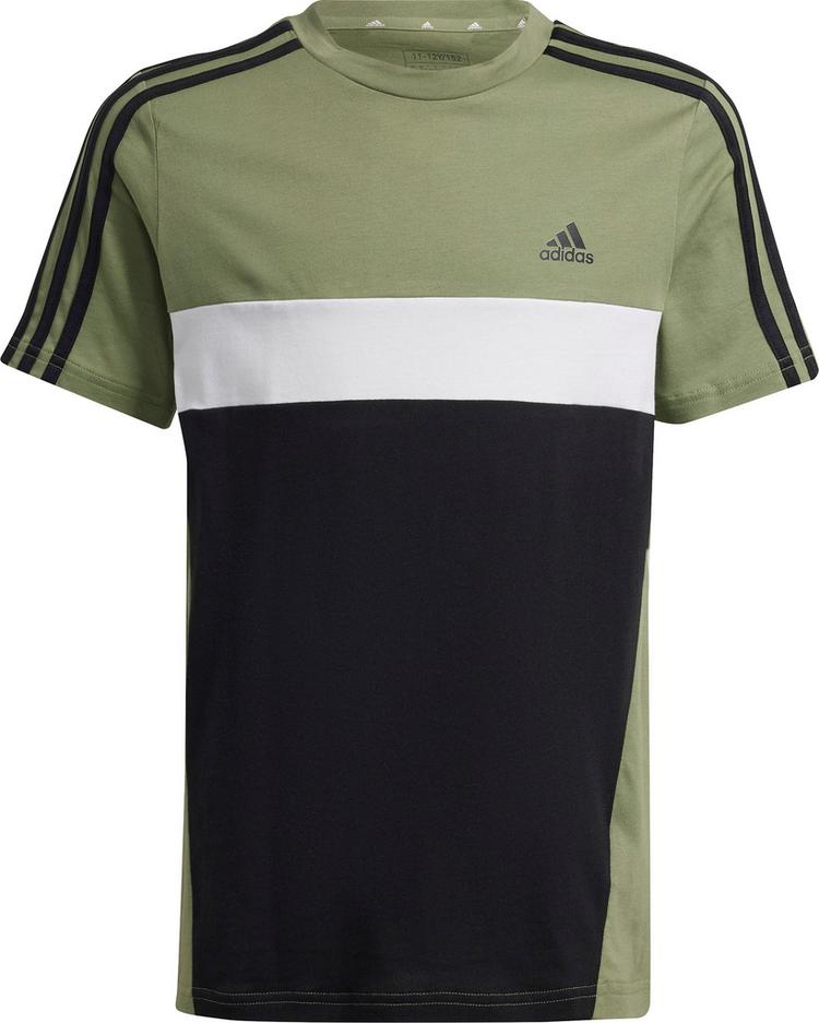 adidas adidas 3 STRIPES T-Shirt Kinder - tent green-black-white - 0 | SportScheck