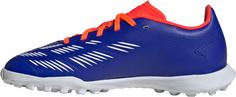 Rückansicht von adidas PREDATOR LEAGUE TF J Fußballschuhe Kinder lucid blue-ftwr white-solar red