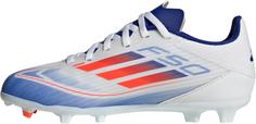 Rückansicht von adidas F50 LEAGUE FG/MG J Fußballschuhe Kinder ftwr white-solar red-lucid blue