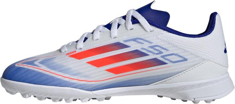adidas adidas F50 LEAGUE TF J Fu&szlig;ballschuhe Kinder - ftwr white-solar red-lucid blue - 0 | SportScheck