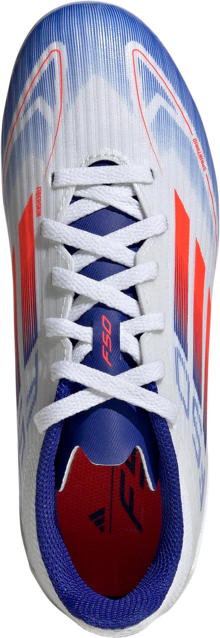 adidas adidas F50 LEAGUE MG J Fu&szlig;ballschuhe Kinder - ftwr white-solar red-lucid blue - 0 | SportScheck