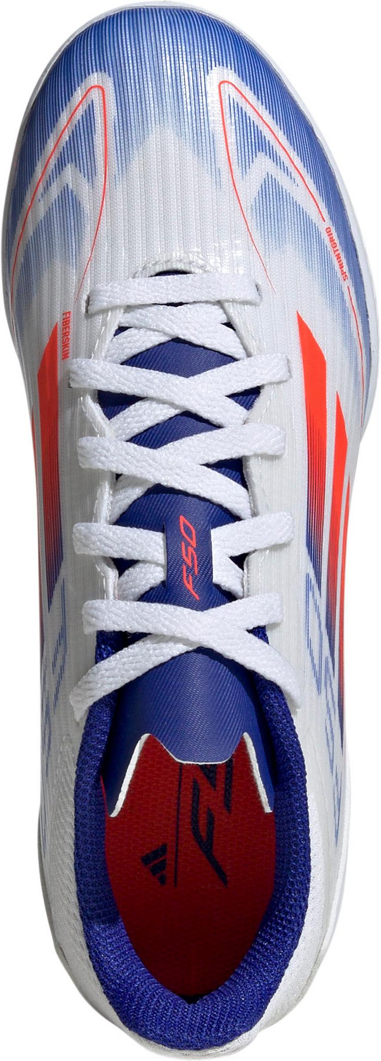 adidas adidas F50 LEAGUE TF J Fu&szlig;ballschuhe Kinder - ftwr white-solar red-lucid blue - 0 | SportScheck