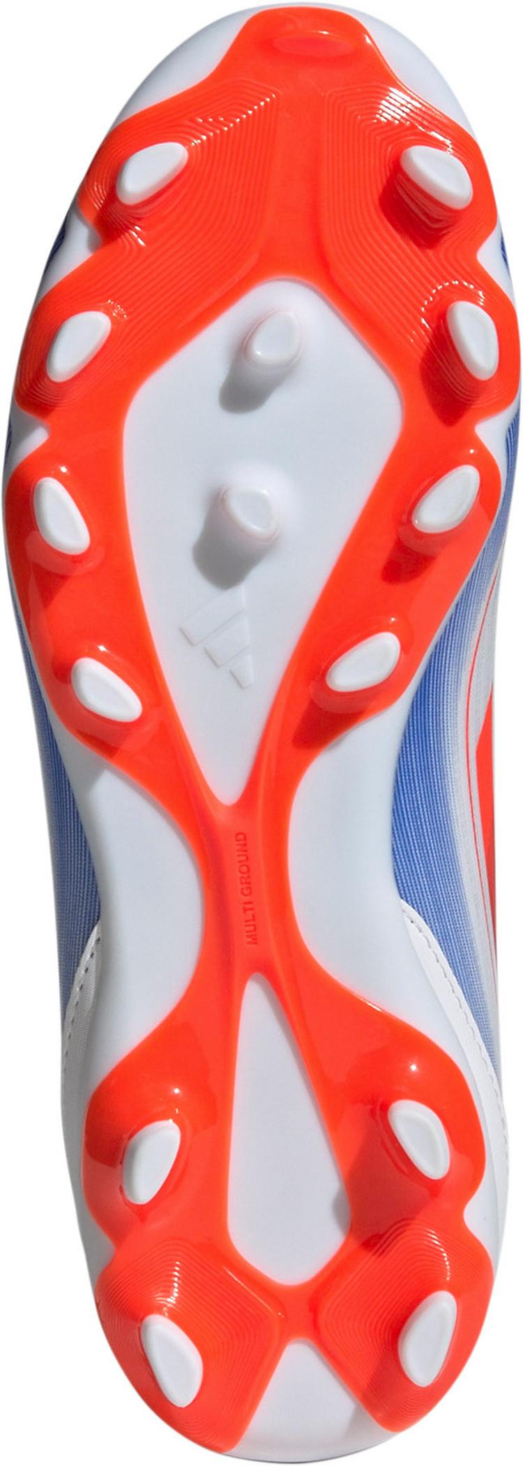 adidas adidas F50 LEAGUE MG J Fu&szlig;ballschuhe Kinder - ftwr white-solar red-lucid blue - 1 | SportScheck