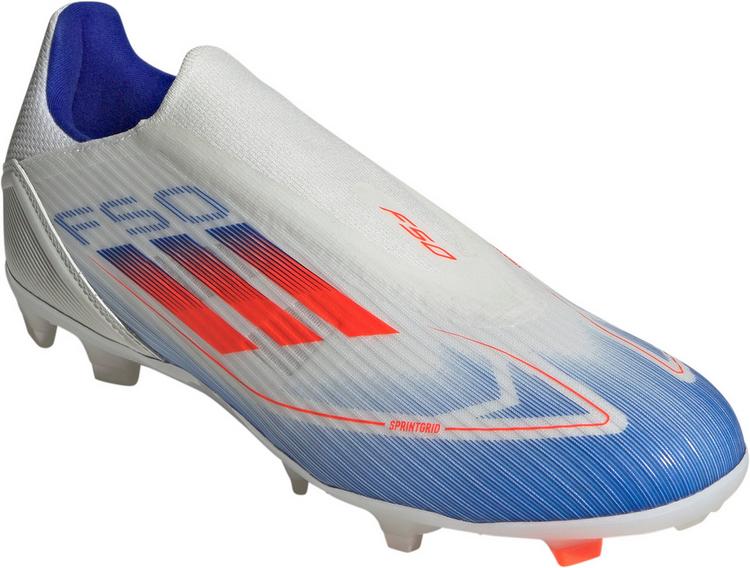 adidas adidas F50 LEAGUE LL FG/MG Fu&szlig;ballschuhe Herren - ftwr white-solar red-lucid blue - 2 | SportScheck