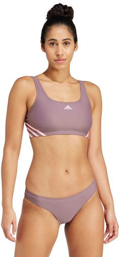 Rückansicht von adidas 3S SPORTY BIK Bikini Set Damen shafig-pinspa