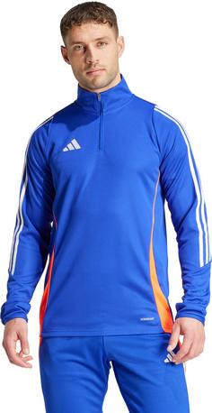 Rückansicht von adidas Tiro24 Funktionsshirt Herren lucid blue-white-app solar red