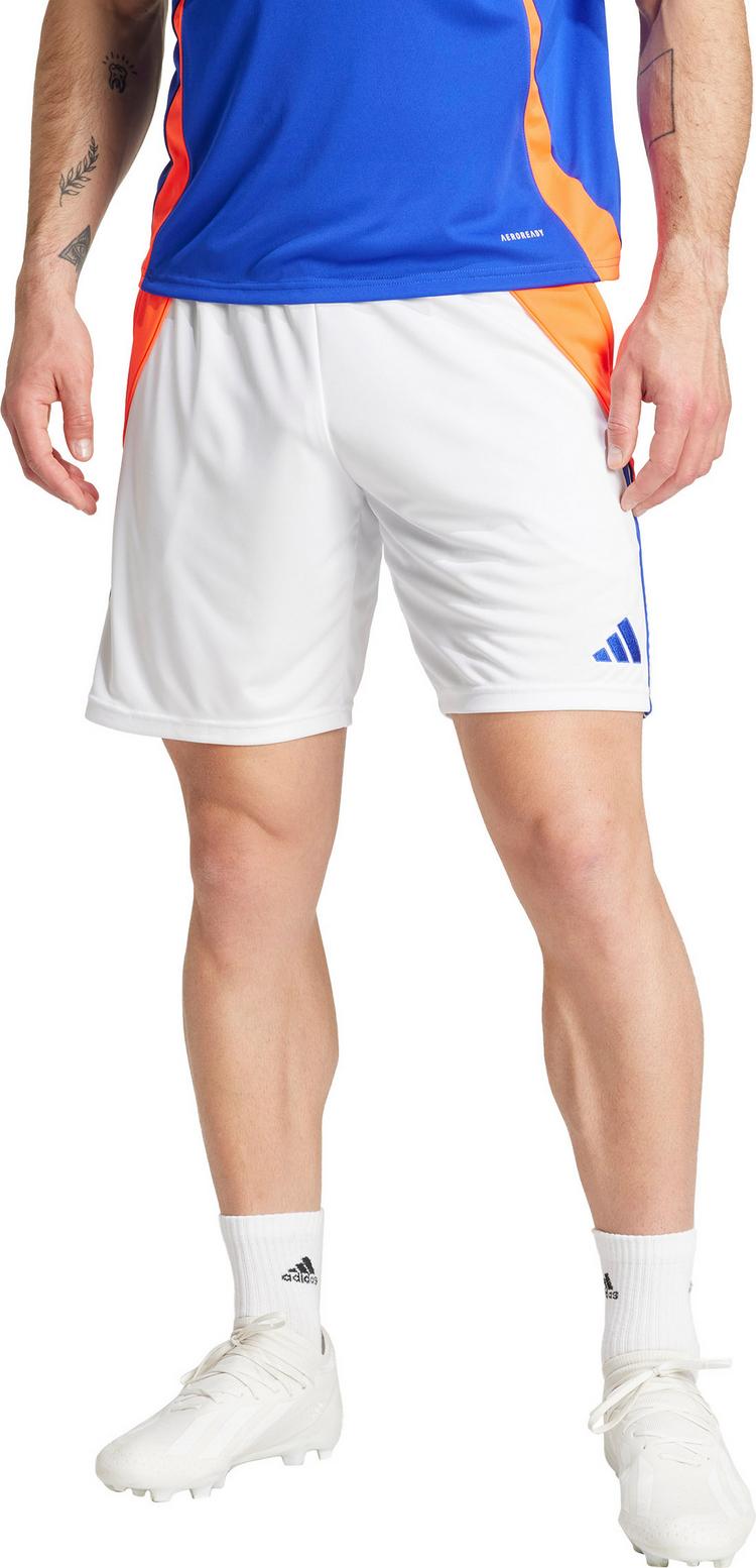 adidas adidas Tiro24 Fu&szlig;ballshorts Herren - white-lucid blue-app solar red - 0 | SportScheck