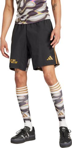 Rückansicht von adidas Pride Fußballshorts Herren black