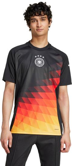 Rückansicht von adidas DFB Prematch EM24 Fanshirt Herren black