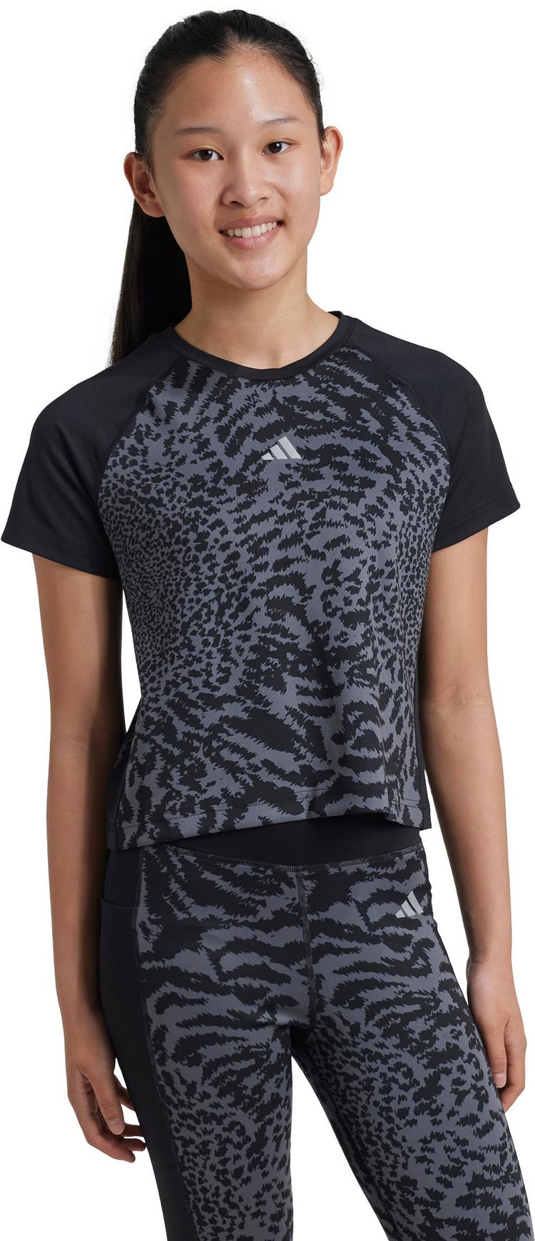 adidas adidas Funktionsshirt M&auml;dchen - grey five-black-reflective silver - 0 | SportScheck